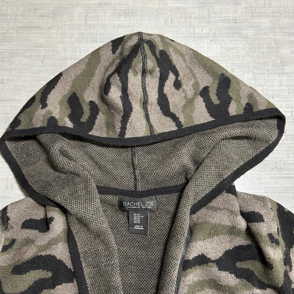 Rachel Zoe Camo Hooded Cardigan - Picture 3 of 6